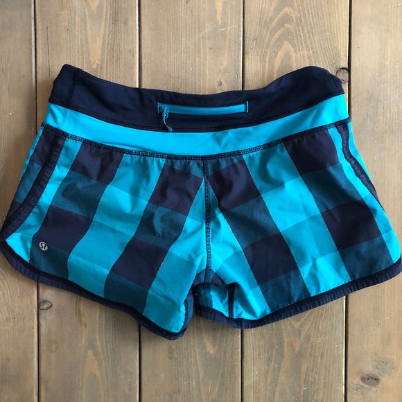 Used Lululemon Blue Shorts - Picture 2 of 7